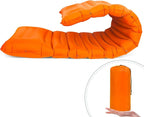 Extra Thick 4.8" Camping Sleeping Pad, Inflatable Sleeping Pad with Pillow, 78"x27", Ultralight Camping Mattress Pad with Built-in Foot Pump for Tent,Hiking,Backpacking & Picnic (Orange)