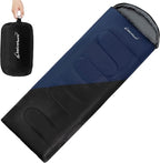 Clostnature Sleeping Bag for Adults and Kids - Lightweight Camping Sleeping Bag for Girls, Boys, Youths, Ultralight Backpacking Sleeping Bag for Cold Weather - Compression Sack Included(Left Zipper)