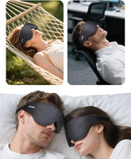 Sleep Eye Mask for Men Women, EVA BELLE Light Blocking Sleeping Mask for Side Sleeper, 3D Contoured Cup Night Blindfold, Lash Extensions 3D Sleeping Mask with Adjustable Strap for Travel, Night & Nap
