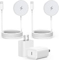 Wireless Charger,[Apple MFi Certified]15W Magnetic Charger 2Pack 3FT Magnetic Charge Pad with USB C Port PD Block Fast Charging Wireless Charge for iPhone Air/17 Pro Max/16 Pro/16 Plus/16e/15/14/13/12