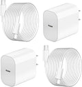 Fast Charging for iPhone 16 15 Charger,2Pack 20W Apple USB C Charger Block with 6FT USB C to C Charging Cable for iPhone 16 Pro max/16 Pro/15 Pro/15Plus/iPad Pro 12.9 11/iPad Air 5 4/iPad mini 6
