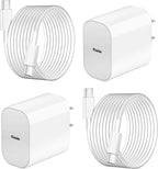Fast Charging for iPhone 16 15 Charger,2Pack 20W Apple USB C Charger Block with 6FT USB C to C Charging Cable for iPhone 16 Pro max/16 Pro/15 Pro/15Plus/iPad Pro 12.9 11/iPad Air 5 4/iPad mini 6