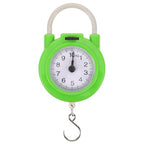 Ciieeo Portable Travel Suitcase Weight Scale with Hook High Precision Manual Spring Luggage Scale for Travel and Shipping (Fluorescent Green)