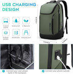 BANGE Business Smart Backpack Waterproof fit 15.6 Inch Laptop Backpack with USB Charging Port,Travel Durable Backpack