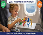 MAGMEN Airplane & Road Trip Toy Magnetic Fidget Toys 40PC Ultimate Set - 20 Classic + 20 Enhanced Grip X3 - STEM Travel Toys Kids ADHD Autism - Family Pack - Desk Toys Adults