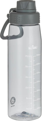 Water Bottle 32oz, clear water bottle with Spout Lid and Carry Handle, Reusable, Tritan, BPA Free, Hiking Water Bottle Suitable for Travel, Outdoors, Gym, Travel, Home, School (Gray)