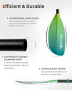 Abahub Adjustable Kayak Paddle 210-230 cm/ 230-250 cm Floating Kayaking Oars Boating Oars Canoeing Oars Black