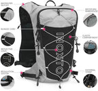 INOXTO Hydration Pack Backpack ，Water Backpack with 2L Leakproof Water Bladder, Running Hydration Vest for Man, Daypack for Cycling Motocross Climbing Trail Running