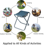 AOUTACC Ultralight Portable Folding Camping Stool for Outdoor Fishing Hiking Backpacking Travelling(XL:13"x14"x15";Large:11.8"x11"x11.4"; Medium:8.3"x9.5"x 11")