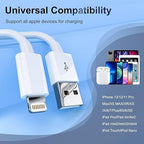 iPhone Charger 3/3/6/6/10FT Apple MFi Certified Lightning Cable Charging Cord Compatible with iPhone 14 13 12 11 Pro Max XR XS X 8 7 Plus 6S/iPad/Car Carplay (5 Pack)