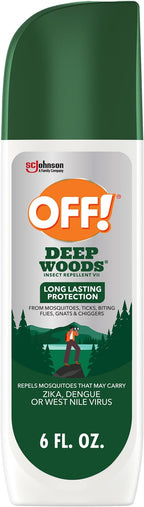 OFF! Deep Woods Insect Repellent VII Spritz, Bug Spray with Long Lasting Protection from Mosquitoes and Ticks, 6 oz
