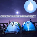 Camping Lantern LETOUR Dimmable 8800mAh LED Light Bulb 5 Lighting Modes Rechargeable Hanging Tent Light 5000 Lumen Portable Emergency Lantern Power Failure Emergency Survival Kits Snowstorm