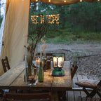 Mesqool Camping Lantern Rechargeable Battery 6000mAh, 650LM LED Lanterns for Power Outages Emergency Hurricane, Solar Hand Crank Lantern for 200 Hours