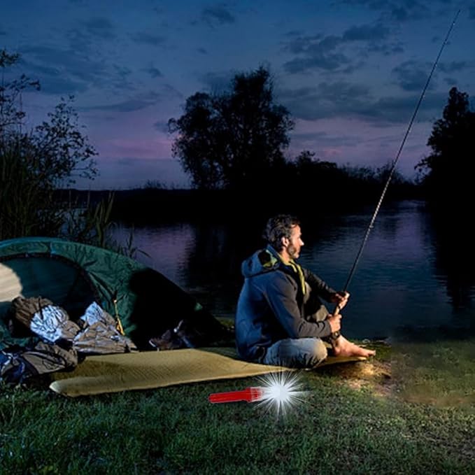 2PCS 2025 Upgrade Boat Flares Coast Guard Approved Marine, Waterproof Marine Flares Coast Guard Approved, LED Boat Flares Emergency Signals Safety Kit for Fishing Boats, Life Rafts (Red)