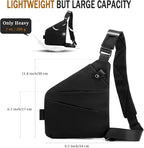 Anti Theft Crossbody Travel Bag for Women Men,Multi-pocket Crossbody Bag,Slim Sling Bag with Adjustable Strap