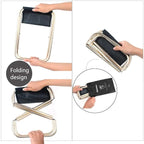 AOUTACC Ultralight Portable Folding Camping Stool for Outdoor Fishing Hiking Backpacking Travelling(XL:13"x14"x15";Large:11.8"x11"x11.4"; Medium:8.3"x9.5"x 11")