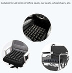 Sondor Travel Cushion, Comfortable 3D Inflatable Seat Cushion for Hemorrhoid and Tailbone Pain Relief, Optimal Support for Long Sitting in Car, Air Travel, Office Chairs Etc (36-Grey Point Cushion)
