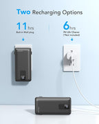 Charmast Portable Charger with Built-in Cables and Wall Plug, 20000mAh 20W USB C Power Bank Fast Charging Battery Pack Travel Essentials Compatible with iPhone 16/15/14/13 Series, Samsung Google iPad