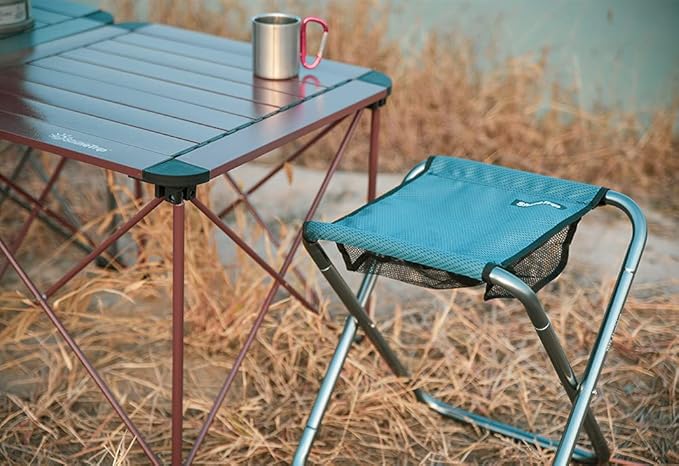 AOUTACC Ultralight Portable Folding Camping Stool for Outdoor Fishing Hiking Backpacking Travelling(XL:13"x14"x15";Large:11.8"x11"x11.4"; Medium:8.3"x9.5"x 11")