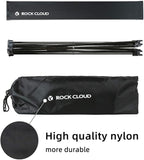 ROCK CLOUD Portable Camping Table Ultralight Aluminum Camp Table with Storage Bag Folding Beach Table for Camping Hiking Backpacking Outdoor Picnic, Size M