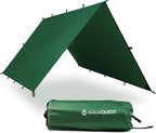 AquaQuest Defender Tarp – Heavy-Duty Waterproof (20,000 mm) Seam-Taped Rain Fly for Camping, Bushcraft & Survival