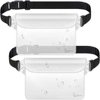 Waterproof Fanny Pack, Waterproof Pouch for Phone Passport Wallet Holder, Floating Dry Bags for Travel Beach Swimming Kayaking Boating Pool Diving Accessories