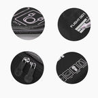 Packing Cubes Set Travel Luggage Organizers Suitcase Lightweight Accessories Black