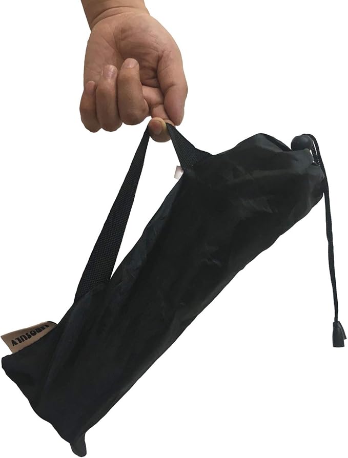 LIBOSULV Folding Camping Stool, Retractable Camping Chair, Super Compact, for Travel, Hiking, Gathering, Barbecue, with Carry Bag, Storage Size 11.61"x2.56"x2.56"