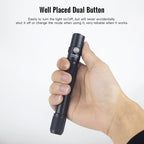 ThruNite Archer 2A C LED Rechargeable Flashlight, High 1000 Lumens AA Flashlight with Lanyard, IPX8 Waterproof Dual Switch Small Outdoor Light for Hiking, Camping, Everyday Use, EDC - CW