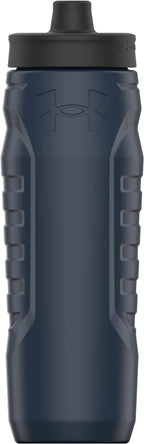 Under Armour Squeeze Water Bottles, 32 oz Water Bottles, Sideline Sports Water Bottle with Quick-Shot Lid, Quick & Easy Hydration, Gym Water Bottles, Squeeze Bottle, 1 32oz Bottle