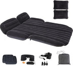 Inflatable SUV Air Mattress,Thickened Flocking Inflatable Car Camping Travel Air Mattress with 2 Pillows & Air Pump,Portable Car Sleeping Bed for SUV|MPV|Minivan