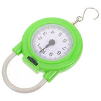 Tofficu Portable Travel Spring Luggage Scale with Hook, High Precision Small Manual Suitcase Weight Scale for Handheld Use, Fluorescent Green Compact Hanging Weighing Tool for Travel
