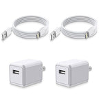 [Apple MFi Certified],iPhone Charger Cube 2Pack Lightning Cable Cord with USB Wall Charger Apple Charging Travel Plug Adapter for iPhone 14 Pro Max/14 Pro/14/13 Mini/12/11/XS/XR/X/8/7/SE,iPad,AirPods