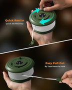 Camping String Lights, Retractable 32.8ft RGB Flash Lamp, Rechargeable Fairy LED Rope Lights Outdoor Waterproof, Portable Hanging Lantern for Outside Tent Patio Awning Garden RV Essentials