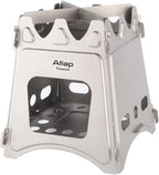 Ultralight Titanium Wood Burning Stove Outdoor Camping Multi-Fuels Alcohol Stove BBQ Stove WS009ST-Ti (Wood Burning Stove-M Size)