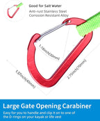 OCEANBROAD Kayak Paddle Leash Stretchable Strap Lanyard Rope for SUP Kayaking Boating Canoeing Fishing Pole Rod 4-7 Feet