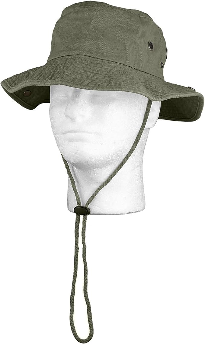 Wide Brim Hiking Fishing Safari Boonie Bucket Hats 100% Cotton UV Sun Protection for Men Women Outdoor Activities
