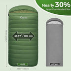 XL Sleeping Bag, Suitable for 4 Seasons Oversized Ultralight Backpacking Sleeping Bag for Adults, Great for Camping and Hiking