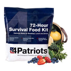 4Patriots 4-Week Kit + 72-Hour Kit Survival Food Bundle: Designed to Last 25 Years, 212 Servings