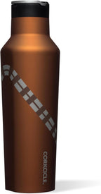 Corkcicle Star Wars Sport Canteen - Triple-Insulated Stainless Steel Water Bottle - Straw Cap & Folding Metal Handle - Summer Drinkware Gift - Keeps Drinks Ice Cold - Chewbacca - 20 oz