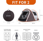 EchoSmile Instant Pop Up Camping Tent, 2/4/6 Person, Easy Setup Tent, Water Resistant Dome, Portable with Carry Bag