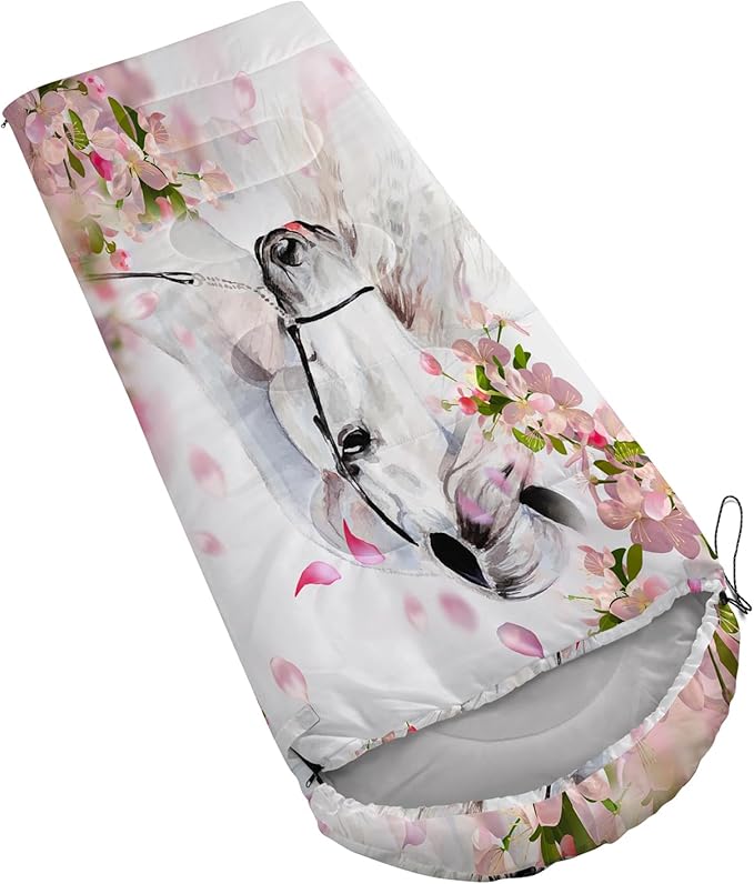 Axolotl Unicorn Sleeping Bag for Kids Boys Girls–Lightweight Warm Cold Weather Sleeping Bags,Waterproof Portable Sleeping Bag with Compression Sack for Camping Backpacking Outdoor Indoor