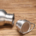 Stainless Steel Water Bottle Single Wall Metal Bottle Large Camping Water Cup with Handle Wide Mouth Leak Proof Lightweight Sports Kettle Cup (51 oz)