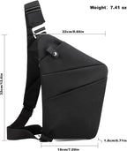 Anti Theft Travel Bag, One Shoulder Large Capacity Cross-body Bag Chest Fashion Lightweight Sling Bags for Travel Sports