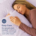 Queen Pillow Cases Set of 2 - Ultra Soft Hotel Quality Pillowcase Covers - Comfy Bedding for Women, Men, Kids and Teens - Machine Washable Pillow Protectors - 2 Pieces Set - Queen Size Light Lavender