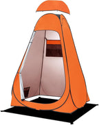 BRIAN & DANY Pop Up Shower Tent, Portable Privacy Camping Changing Tent, Camp Toilet Bathroom Pod with Rain Shelter & Windows, UPF 50+ & Waterproof, 47.2" x 47.2" x 74.8"