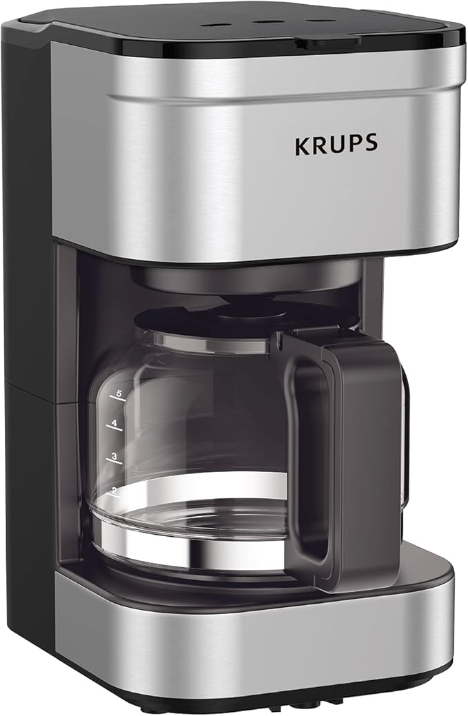 KRUPS Simply Brew Coffee Maker with Pause & Brew, Keep Warm and Reusable Filter