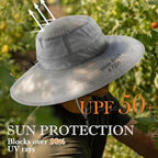 Home Prefer UPF50+ Mens Sun Hat Wide Brim Fishing Hat Foldable Large Brim UV Protection Sun Hat for Men Women Beach Gardening