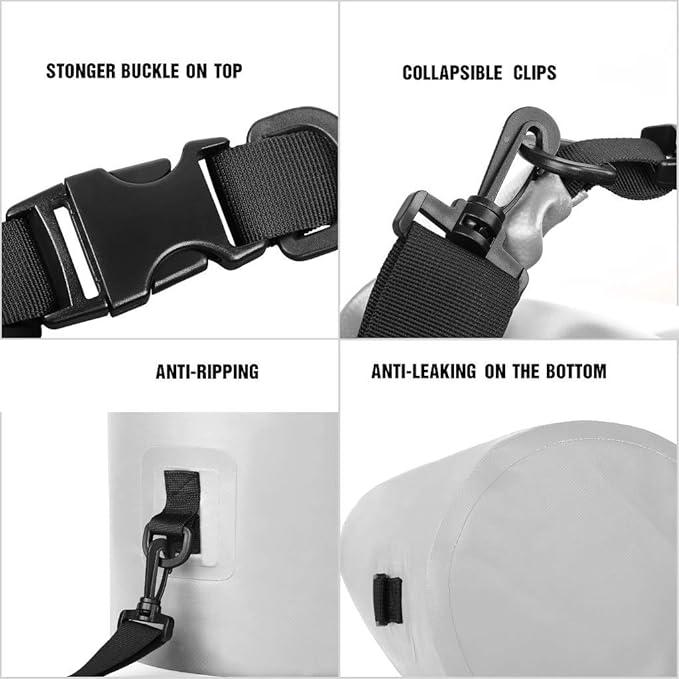 Unigear Dry Bag Waterproof, 2L/5L/10L/20L/30L/40L Floating and Lightweight Bags for Kayaking, Boating, Fishing, Swimming and Camping with Waterproof Phone Case