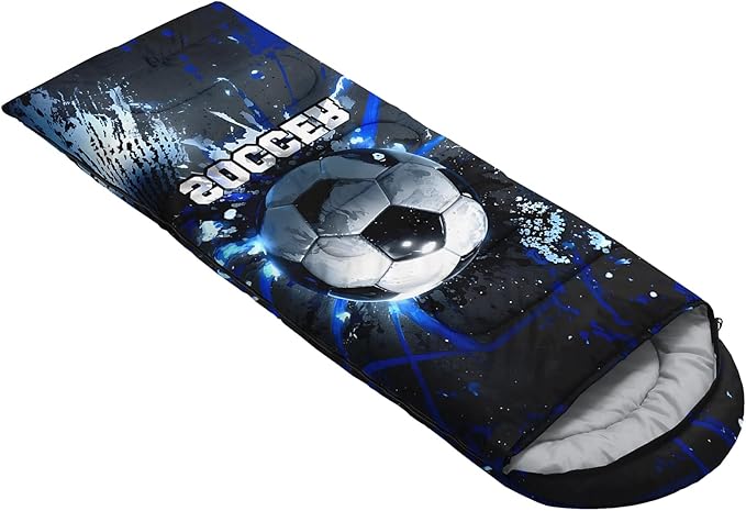 QOOMO Animals Camping Sleeping Bags,3 Season Warm & Cool Weather,Lightweight,Waterproof Sleeping Bags for Adults & Kids,Traveling,and Outdoors,Camping Gear Equipment